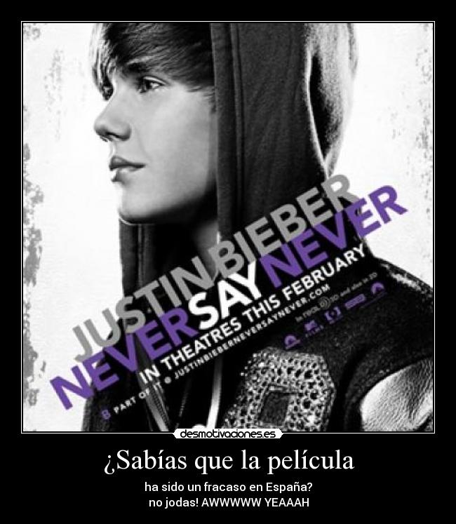 ¿Sabías que la película - ha sido un fracaso en España?
no jodas! AWWWWW YEAAAH