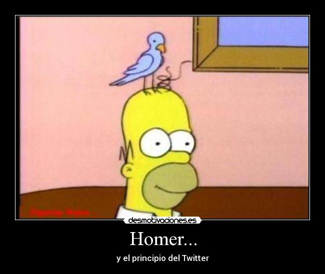 Homer... - y el principio del Twitter