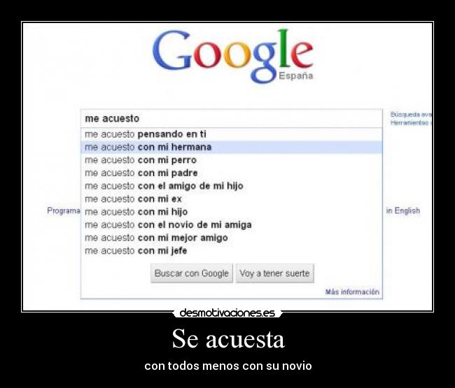 Se acuesta - 