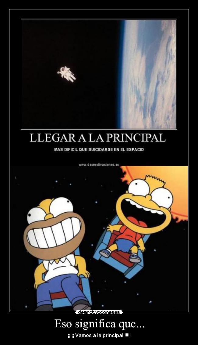 carteles principal espacio homer bart desmotivaciones