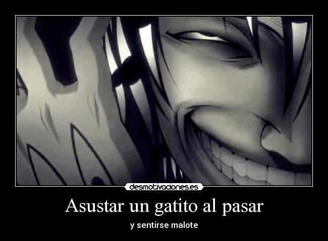 Asustar un gatito al pasar - 