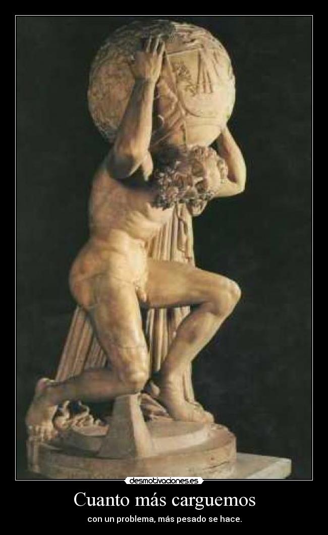 Cuanto más carguemos - con un problema, más pesado se hace.