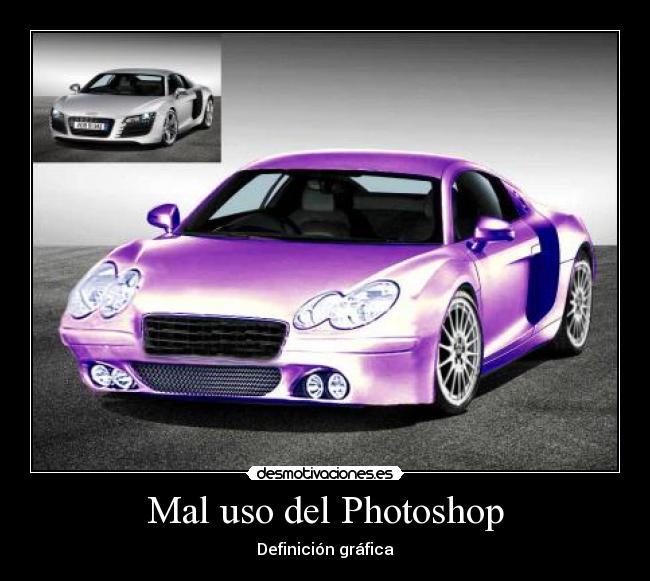 Mal uso del Photoshop - Definición gráfica