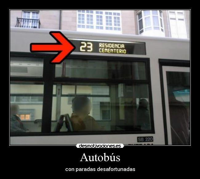 carteles autobus desmotivaciones