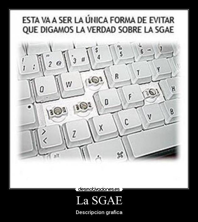 La SGAE - Descripcion grafica