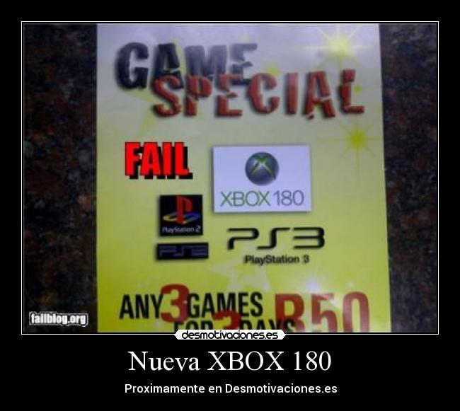 Nueva XBOX 180 -