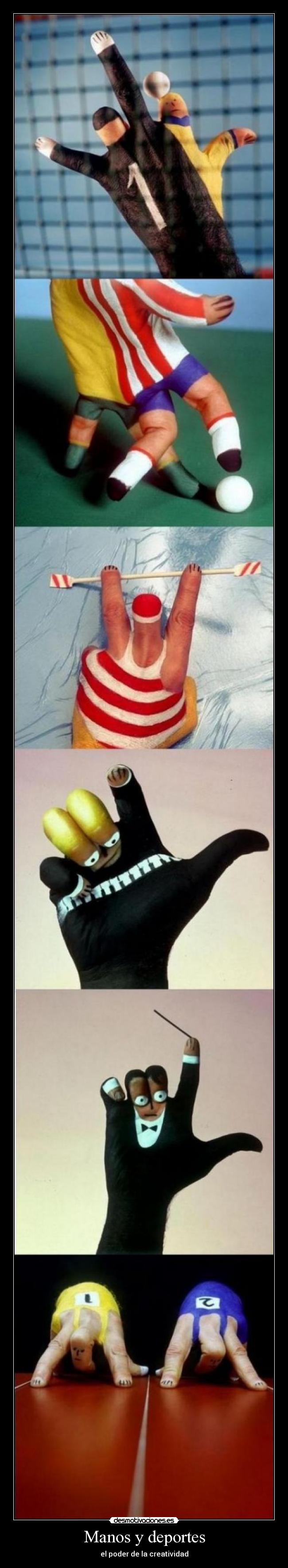 Manos y deportes -