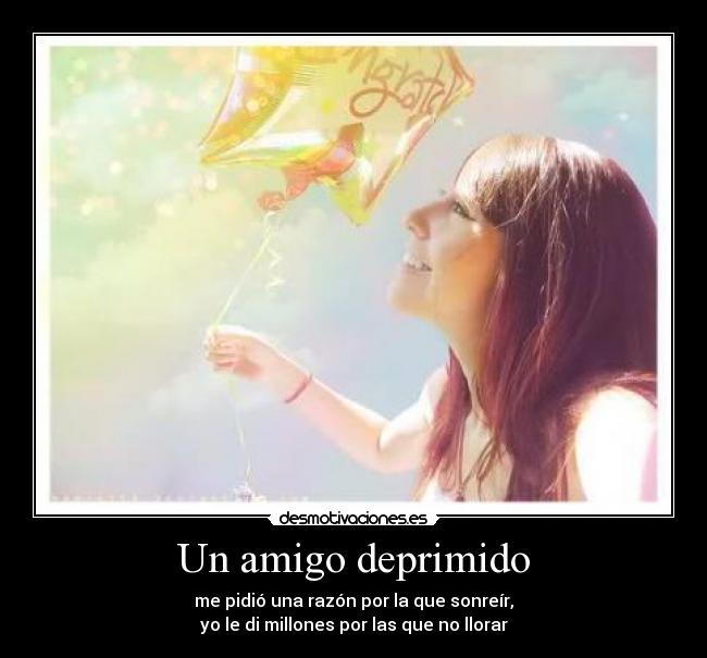 Un amigo deprimido -
