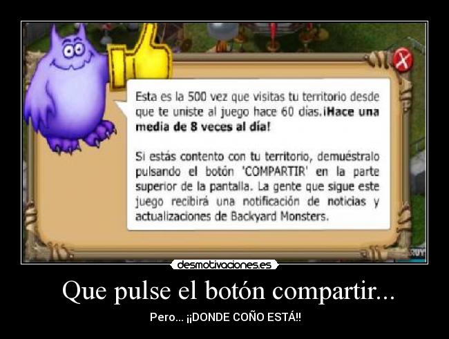 carteles backyard monsters desmotivaciones