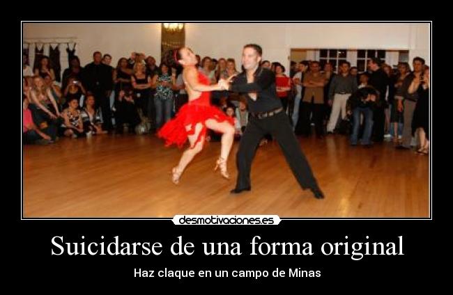 Suicidarse de una forma original - Haz claque en un campo de Minas