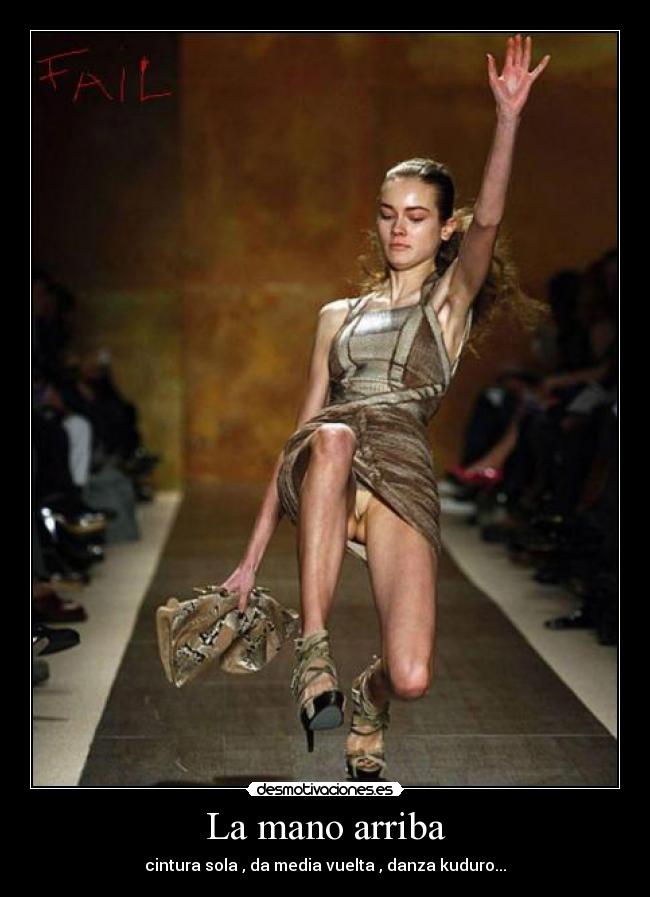 La mano arriba - cintura sola , da media vuelta , danza kuduro...