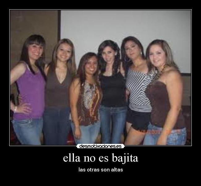 ella no es bajita -