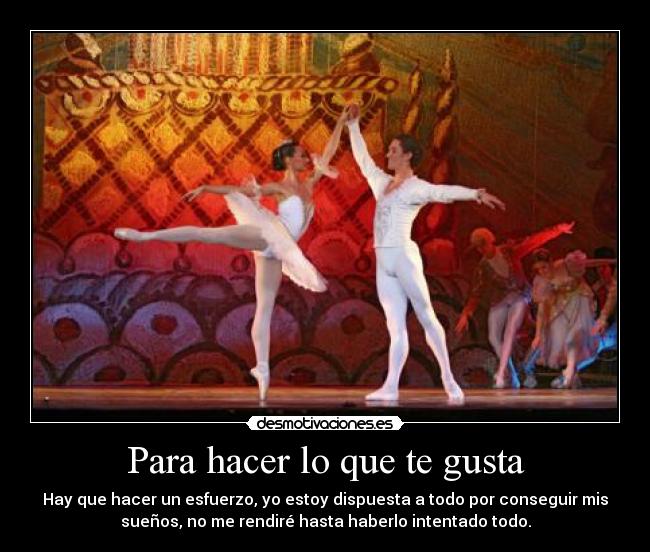 carteles baile deseos esfuerzo perseverancia desmotivaciones