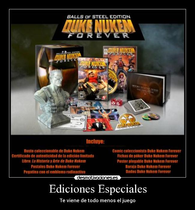 Ediciones Especiales - Te viene de todo menos el juego