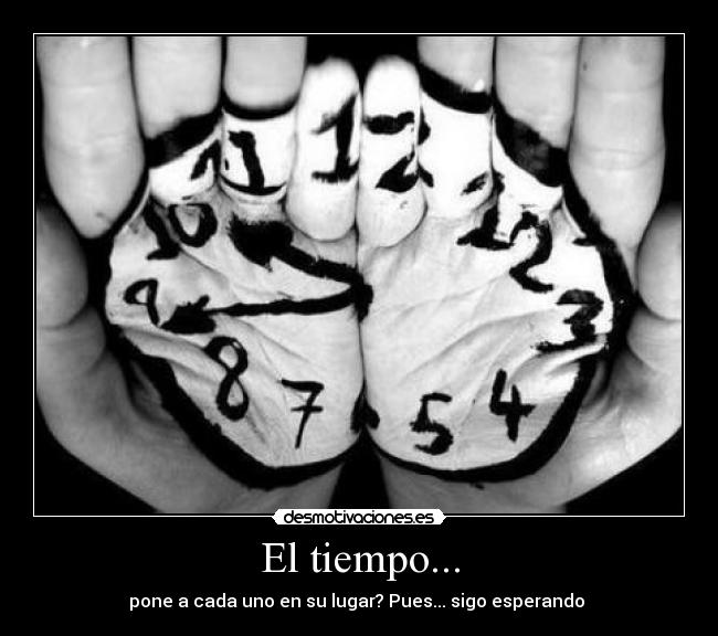 El tiempo... -