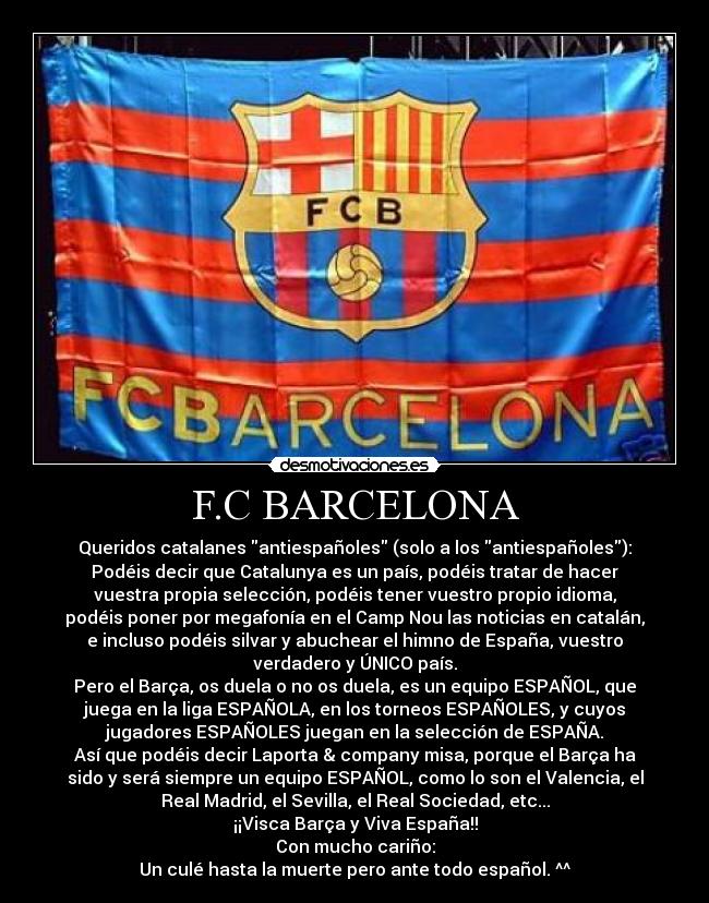 F.C BARCELONA - 