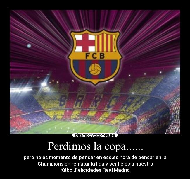 Perdimos la copa...... - 