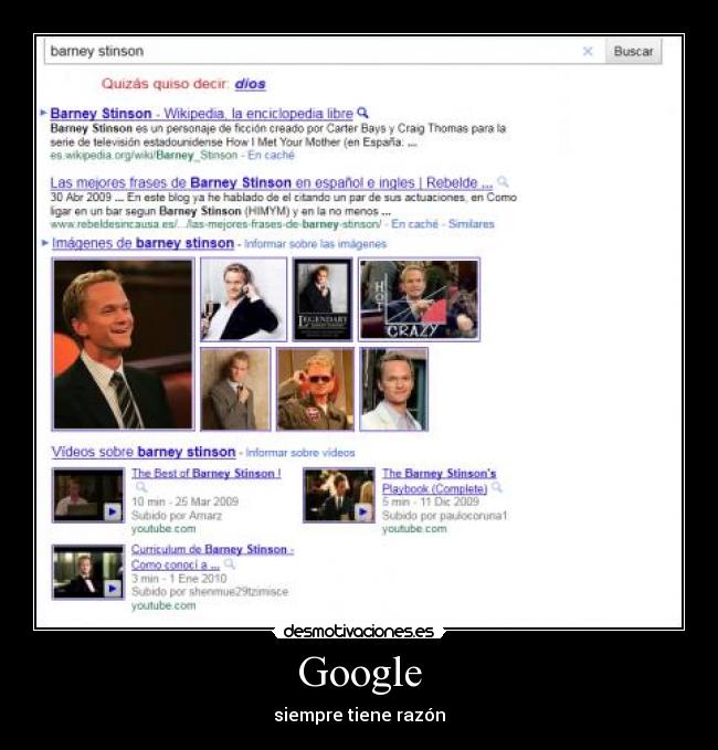 Google - siempre tiene razón