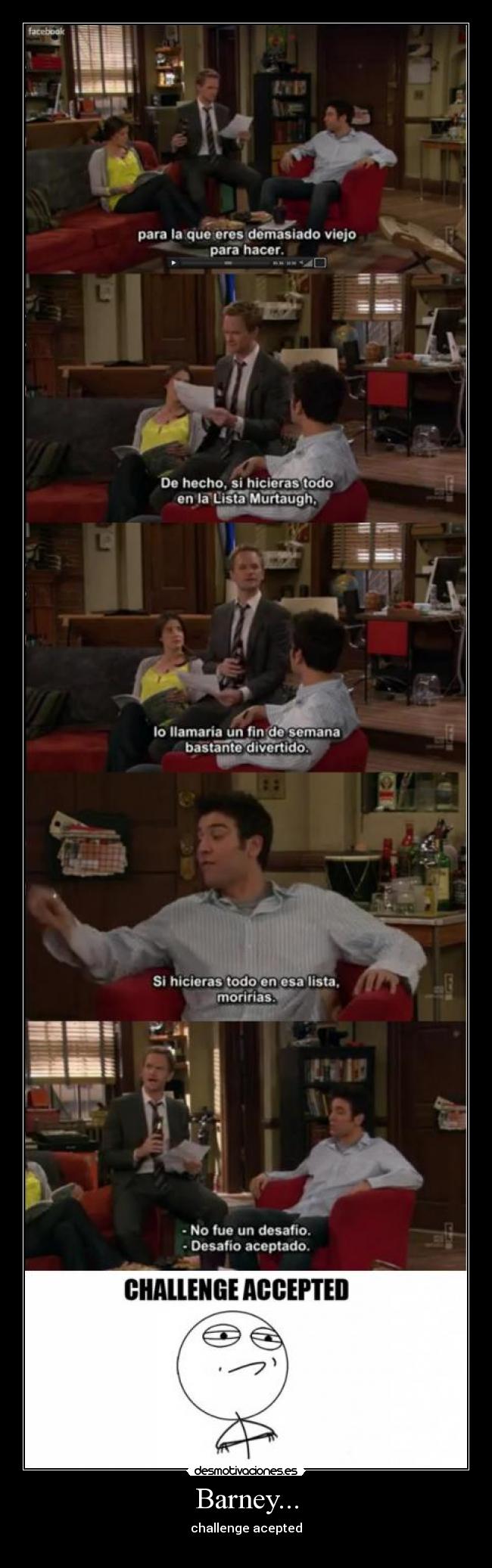 Barney... - challenge acepted