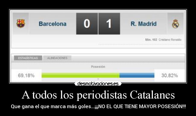 A todos los periodistas Catalanes -