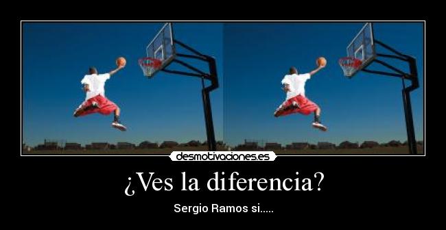 ¿Ves la diferencia? -