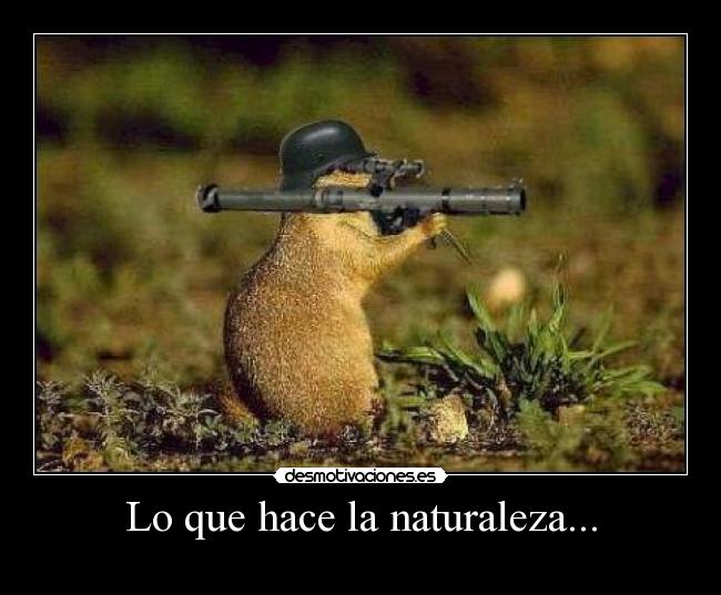 Lo que hace la naturaleza... -