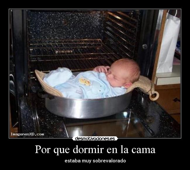 Por que dormir en la cama -