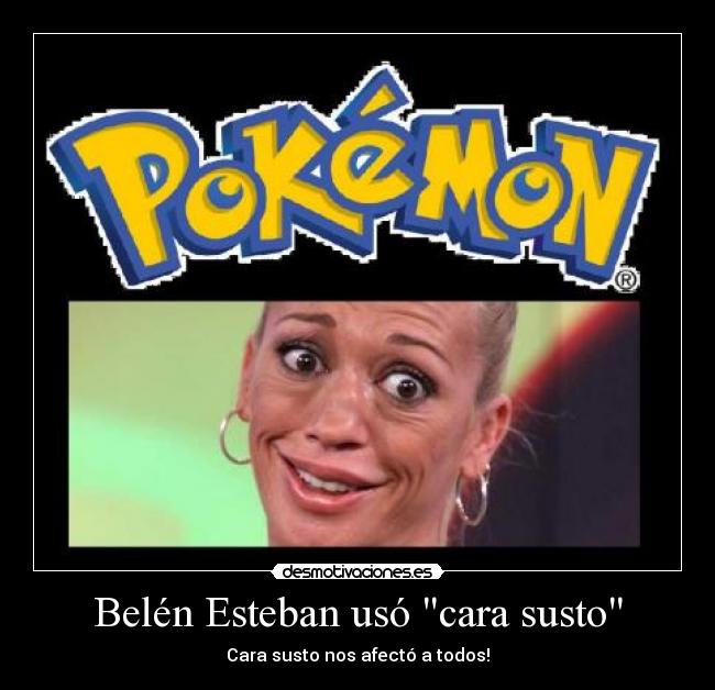 Belén Esteban usó cara susto -