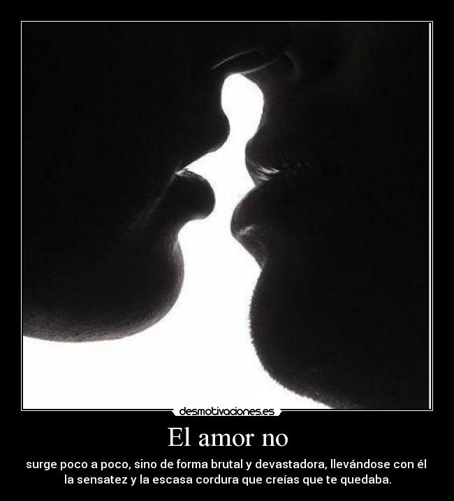El amor no -