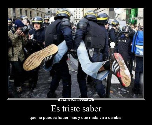 Es triste saber -