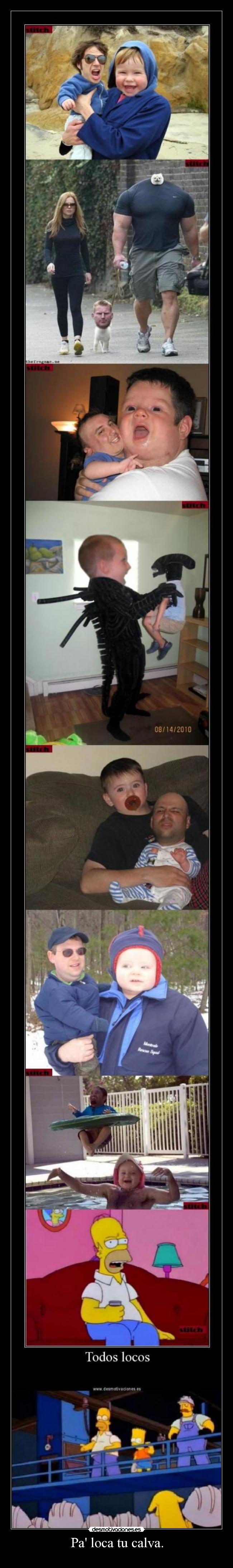 Pa loca tu calva. -