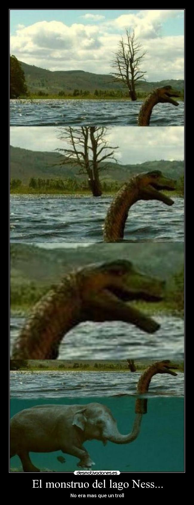 El monstruo del lago Ness... - No era mas que un troll
