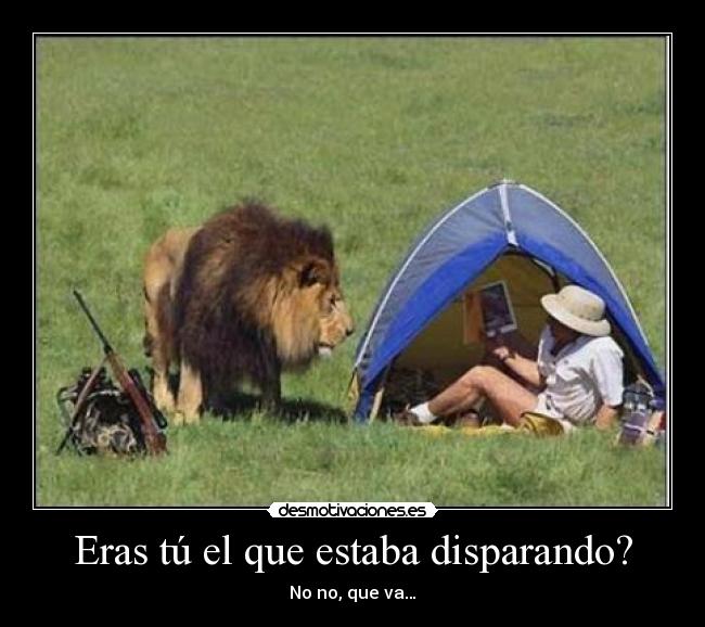 Eras tú el que estaba disparando? -