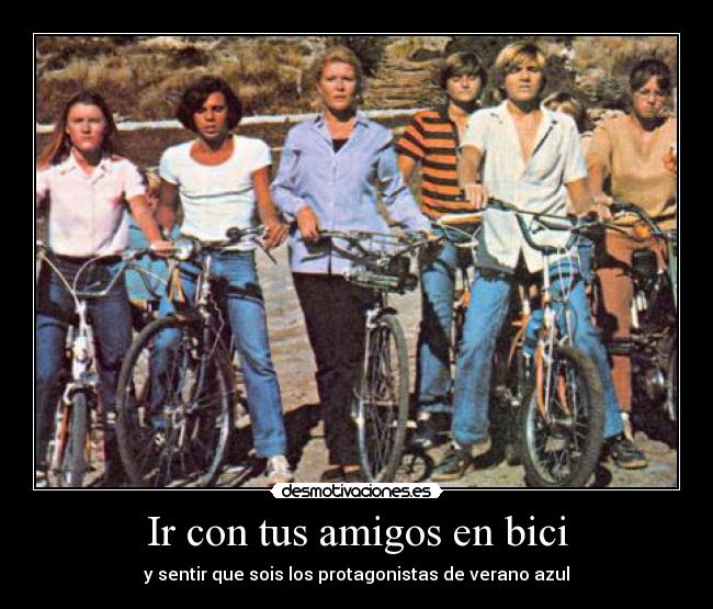 Ir con tus amigos en bici -