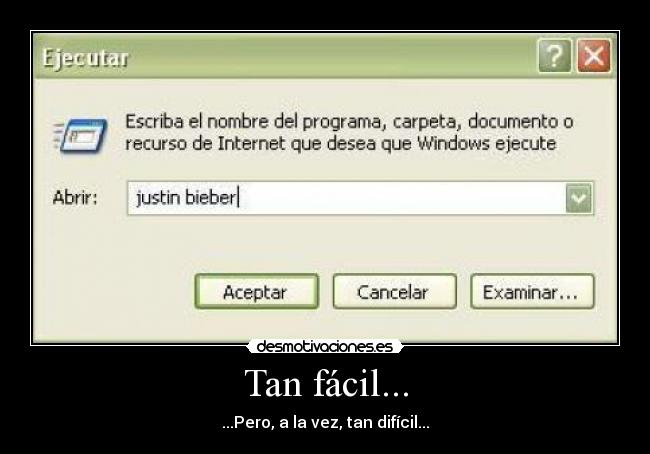 Tan fácil... - ...Pero, a la vez, tan difícil...