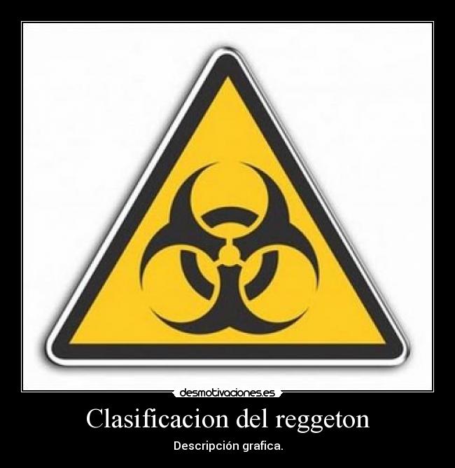 Clasificacion del reggeton - Descripción grafica.