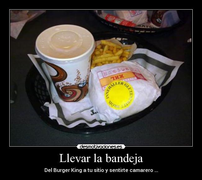 Llevar la bandeja - 