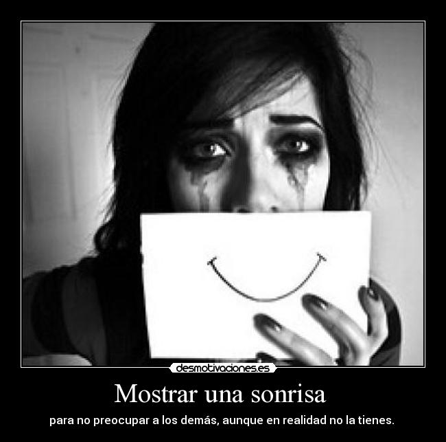 Mostrar una sonrisa -