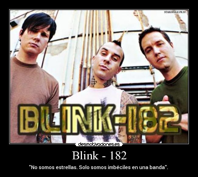 carteles blink182 musica desmotivaciones