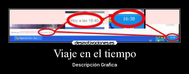 Viaje en el tiempo - Descripción Grafica