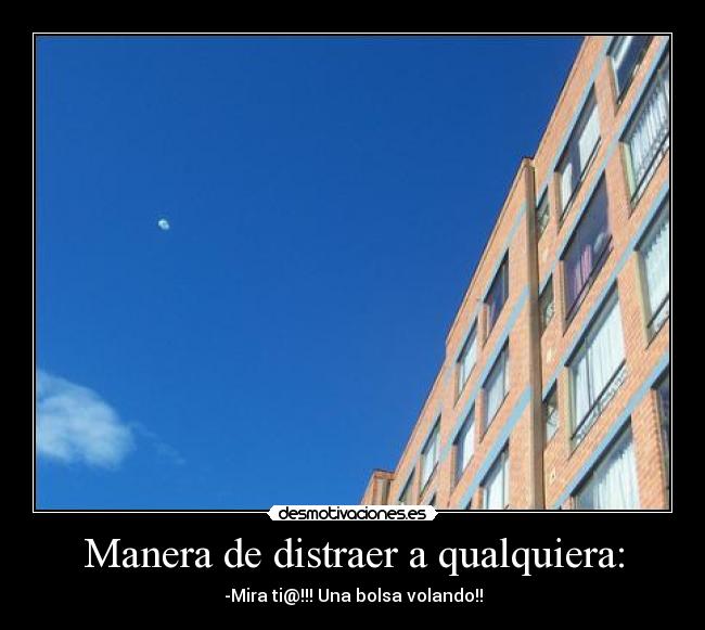 Manera de distraer a qualquiera: -