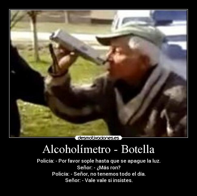 Alcoholímetro - Botella - 