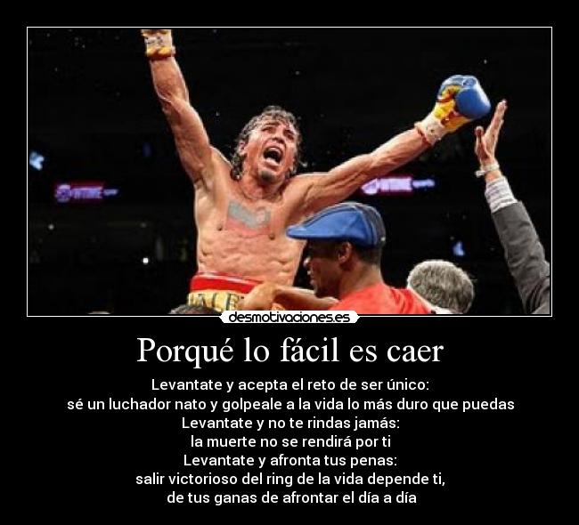 Porqué lo fácil es caer -