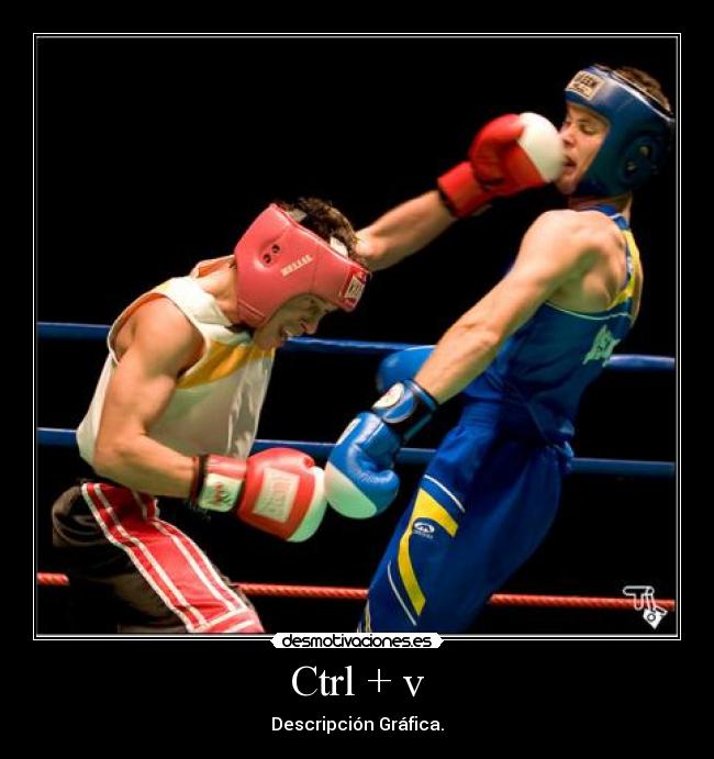 Ctrl + v - Descripción Gráfica.