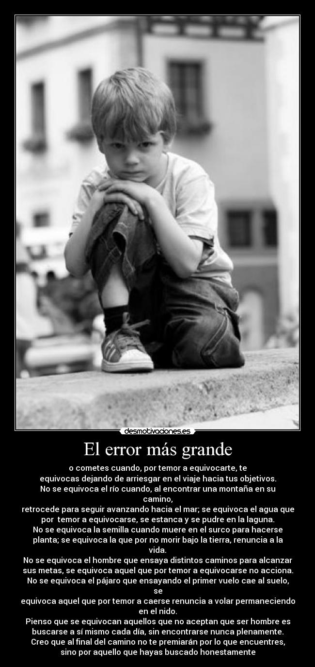 carteles errorgrandearriesgar desmotivaciones