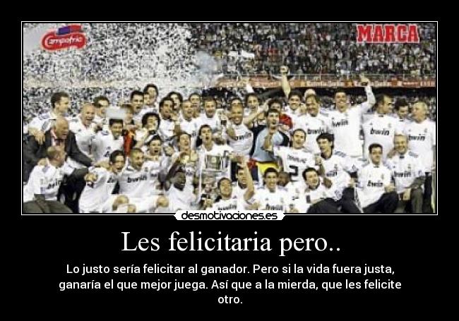 Les felicitaria pero.. -