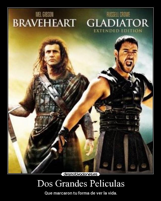 Dos Grandes Peliculas - Que marcaron tu forma de ver la vida.