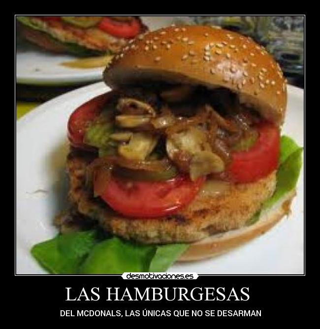 LAS HAMBURGESAS  - DEL MCDONALS, LAS ÚNICAS QUE NO SE DESARMAN