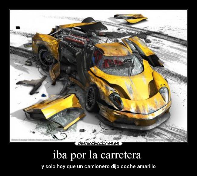 iba por la carretera -