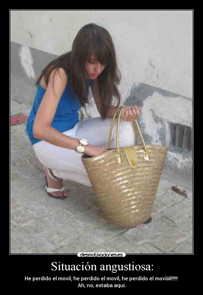 Situación angustiosa: -